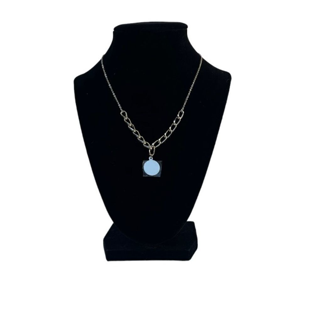 Gold Chain Link Charm Necklace New